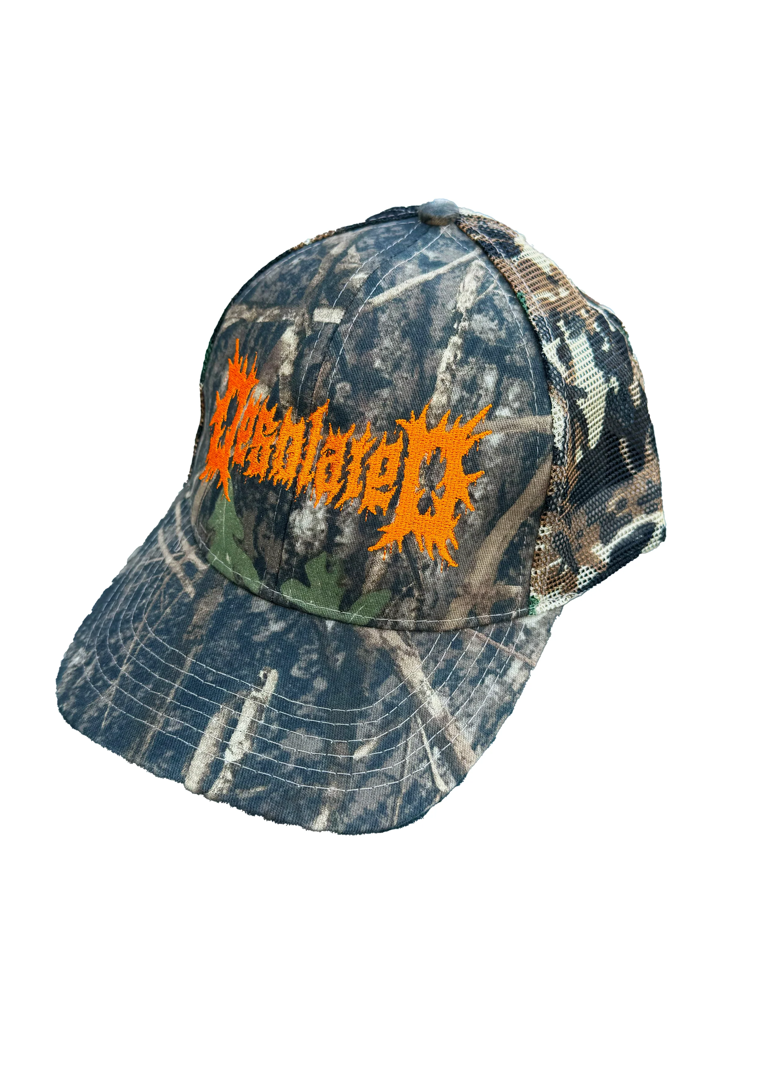Desolated - Real Tree Camo Cap (ORANGE / PINK)