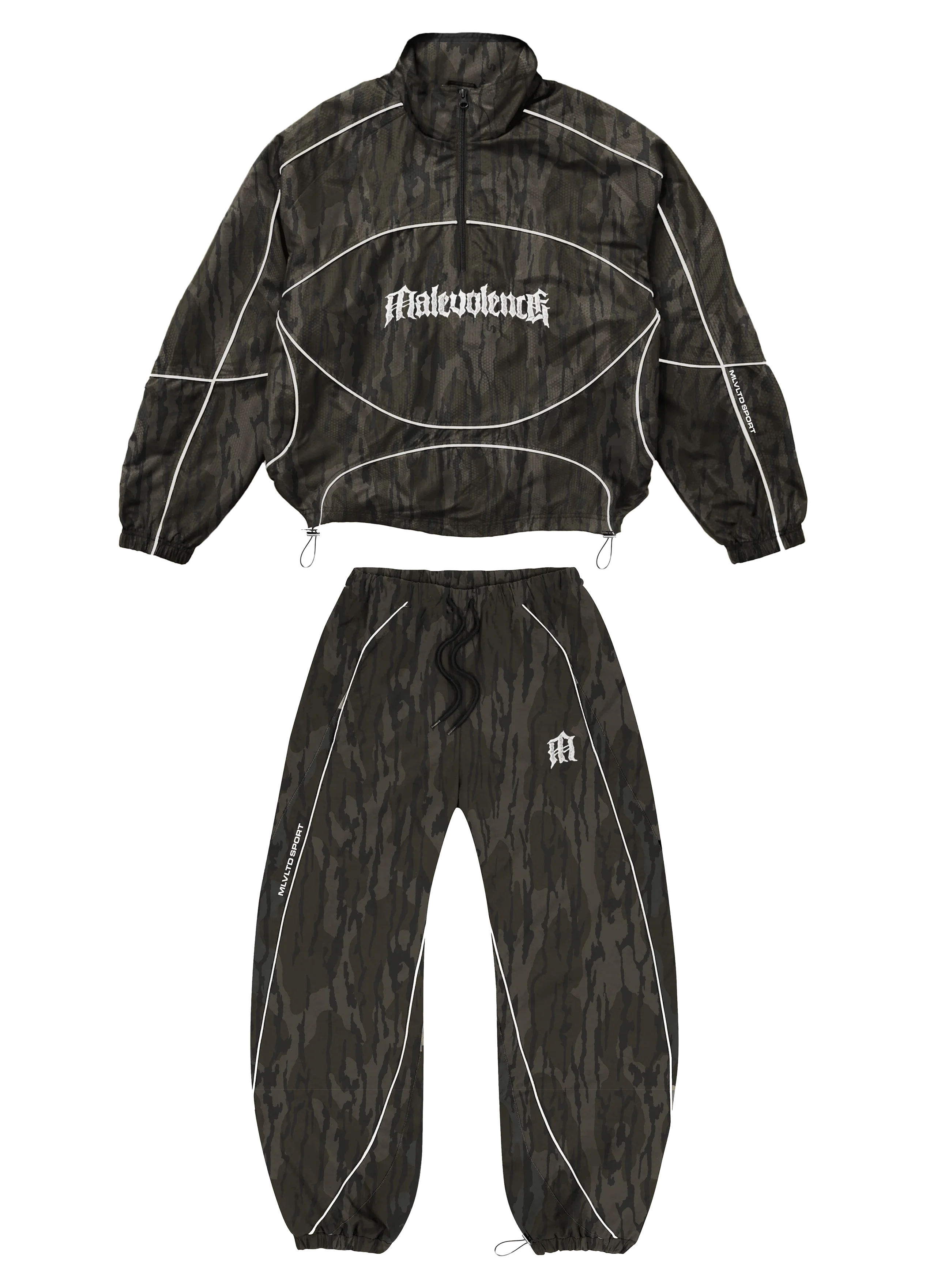 Malevolence - Quarter Zip Camo Tracksuit