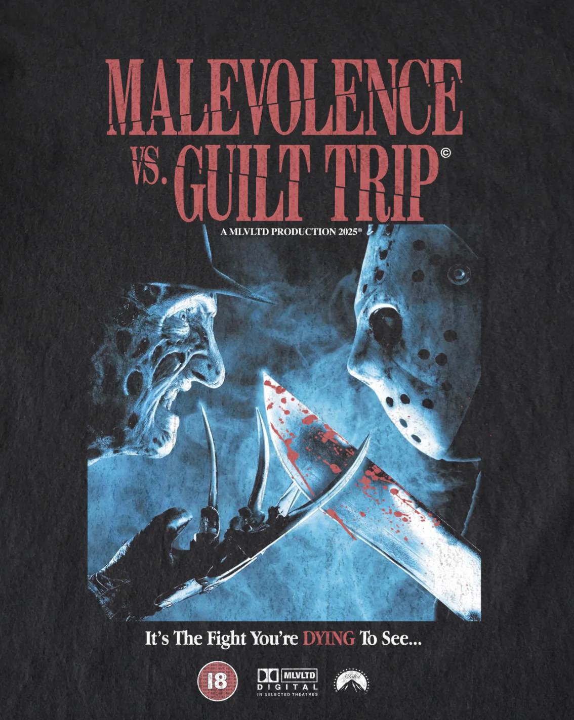 Malevolence Vs. Guilt Trip Halloween T Shirt - Image 2